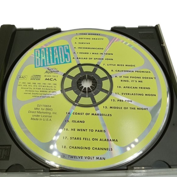 Ballads by Jimmy Buffett (CD, 1992, MCA Records) - Picture 6 of 7